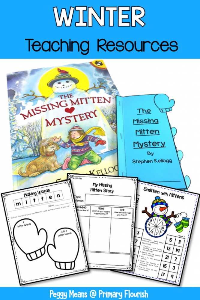 This book companion for ’The Missing Mystery' great for your 1st, 2nd, and 3rd grade classroom or home school students! Many cross-curricular activities are included: Reading: Summarizing the story, Spelling: Word making with the word: mitten, Math: Smitten with Mittens Doubles plus 1 addition game and Narrative Writing graphic organizer and writing paper. {first, second, third}