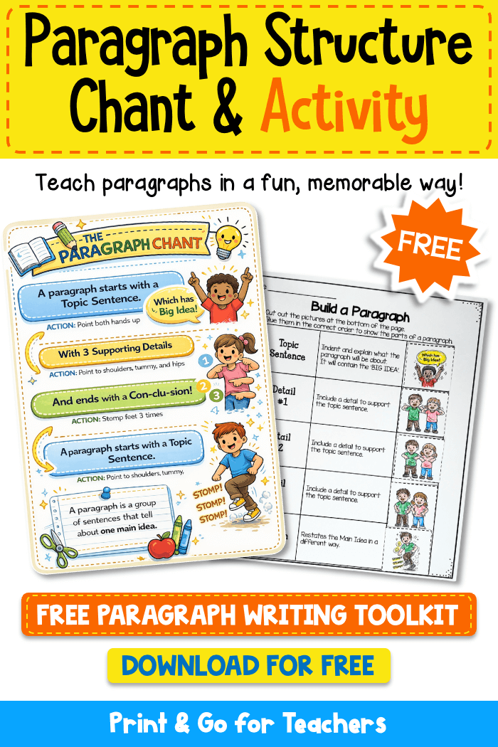 Teaching Paragraph Structure with a Simple Chant That Actually Sticks